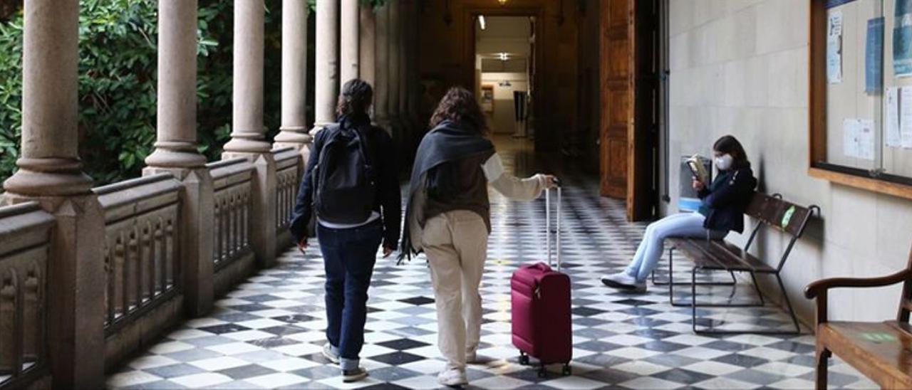 Mujeres en la universidad.