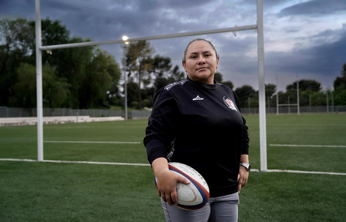 Alejandra Betancur, entrenadora de rugby.