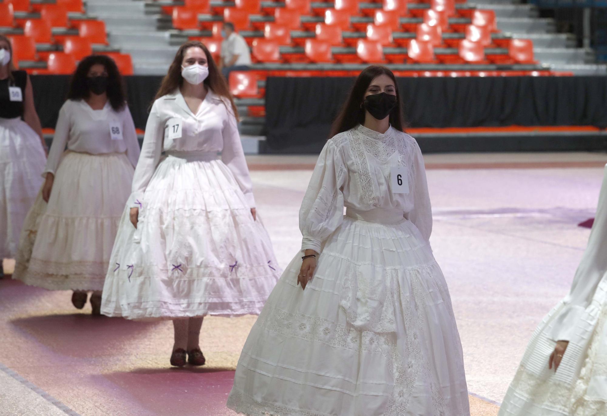 Ensayo de la elección de candidatas a falleras mayores y cortes 2022 en la Fonteta