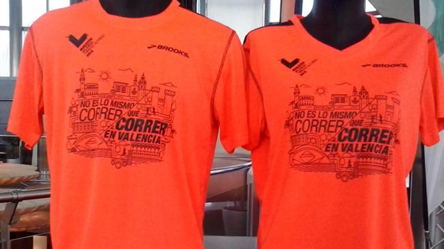 Así es la camiseta oficial del Maratón de Valencia 2015