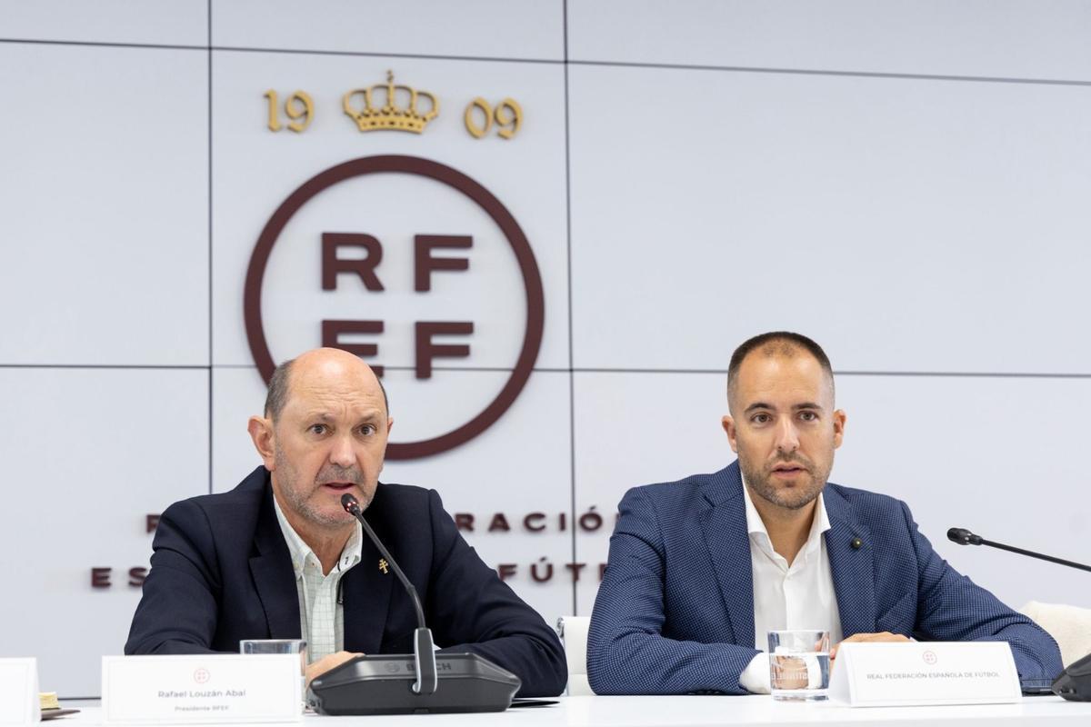 Rafael Louzán y Fran Soto.