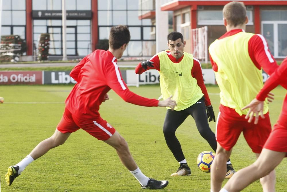 Primer entrenamiento del Real Sporting del 2018