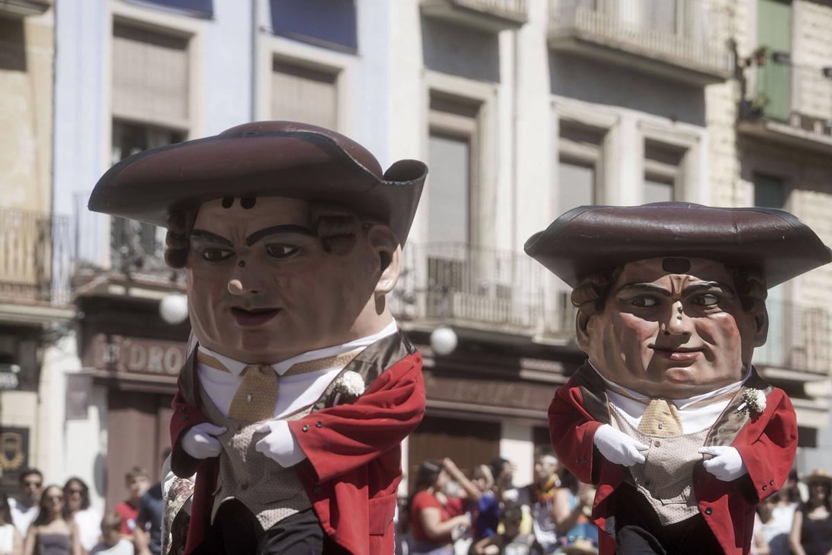 La imatgeria ha generat una gran expectació durant el diumenge de Festa Major de Manresa