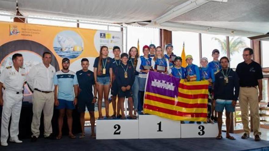 El equipo autonómico de Optimist, plata en el Nacional por Equipos