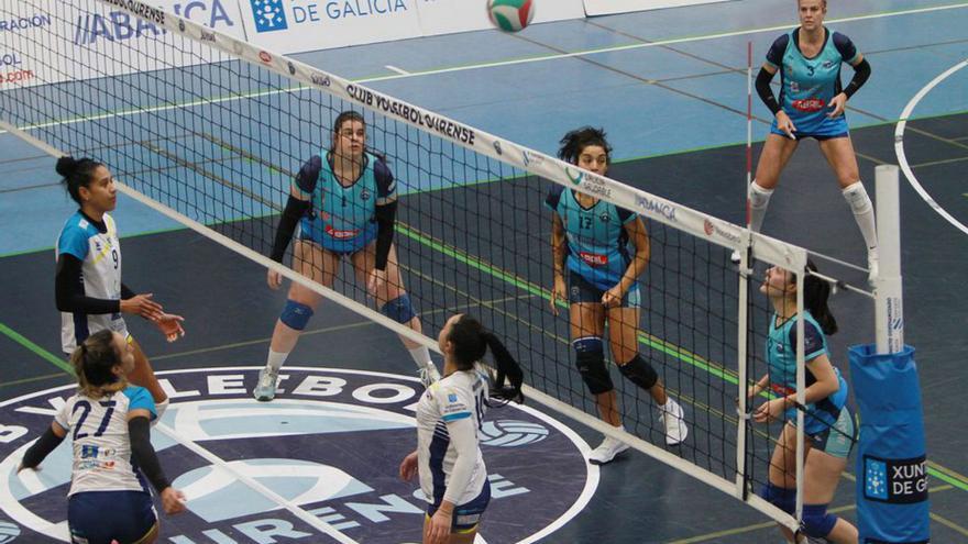 El Voleyourense abre la fase de ascenso con victoria ante el Guía Gran Canaria