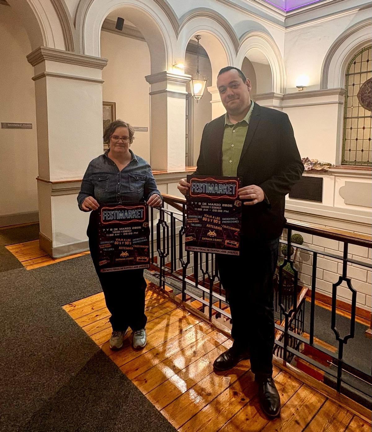 Beatriz Flórez y Miguel Martínez, en la presentación de la feria.