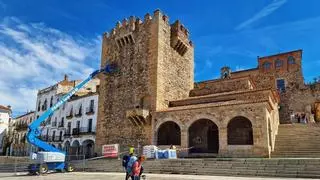 SOS Vencejos dice que las obras en la Torre Bujaco de Cáceres son «ilegales» por tapar nidos