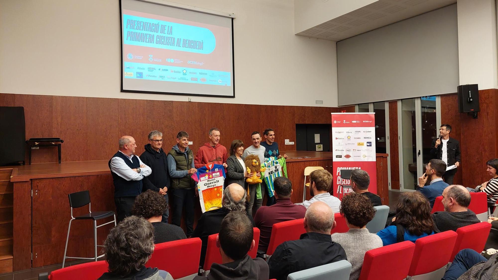 Imatges de la presentació de la Primavera Ciclista del Berguedà