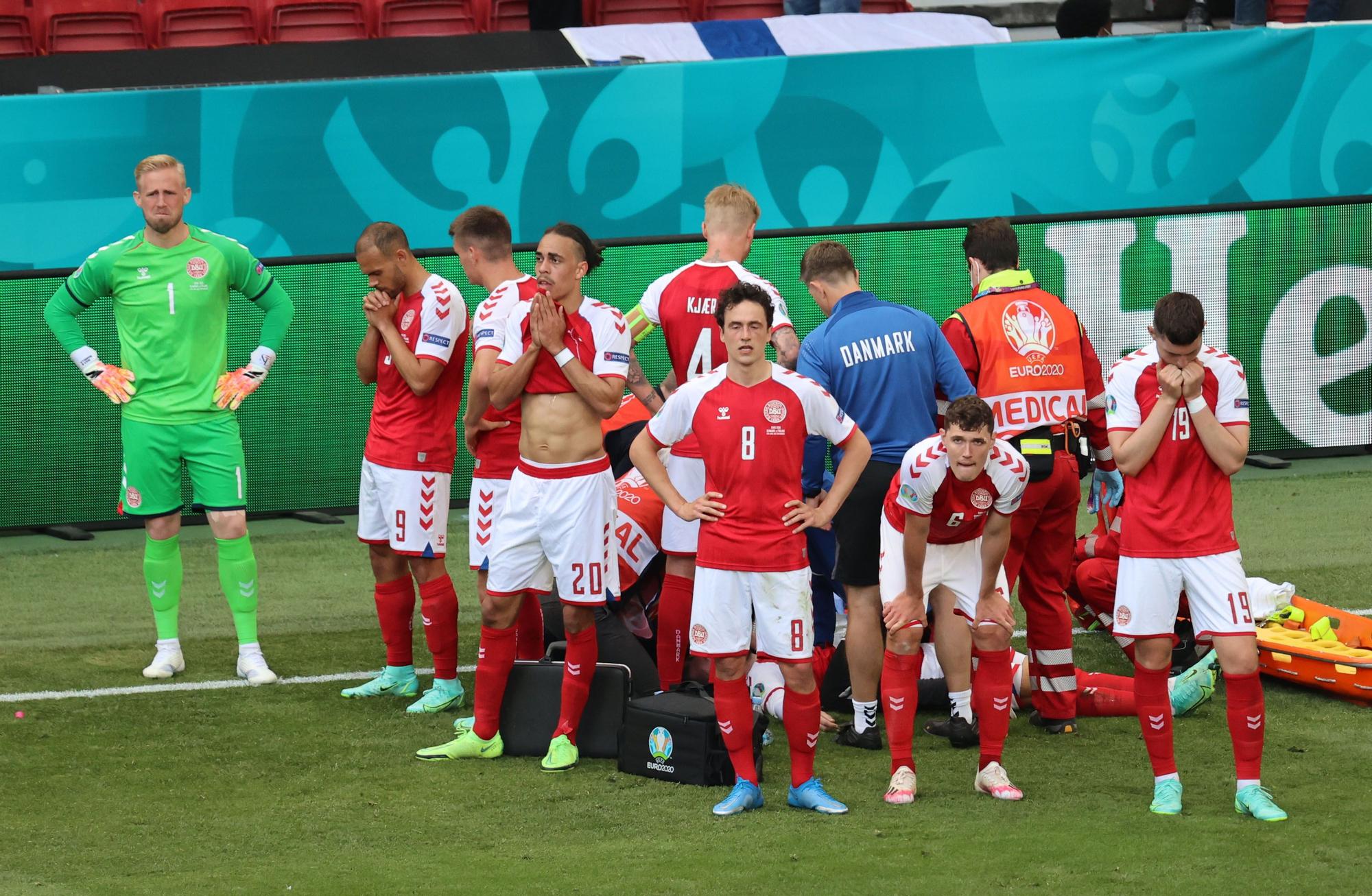 Conmoción en la Eurocopa: así se ha Dinamarca-Finlandia tras el desvanecimiento de Eriksen