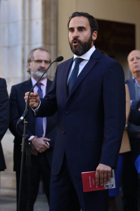 El alcalde Francisco de la Torre ha inaugurado la ceremonia "en un día especial", el 40 aniversario del texto constitucional