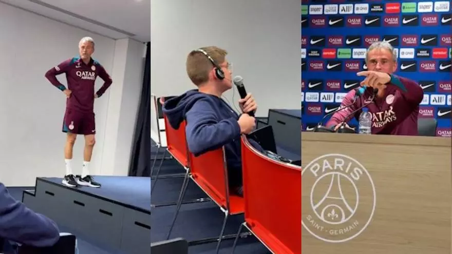 ?Luis Enrique vuelve hacer de las suyas! Invita a un joven periodista a hacerle una pregunta y pasa esto...