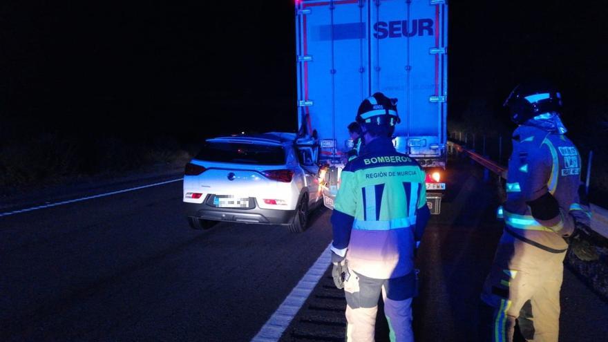 Herido tras dar varias vueltas de campana con el coche en Cartagena