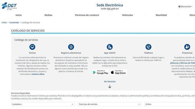 Sede Electrónica de la DGT