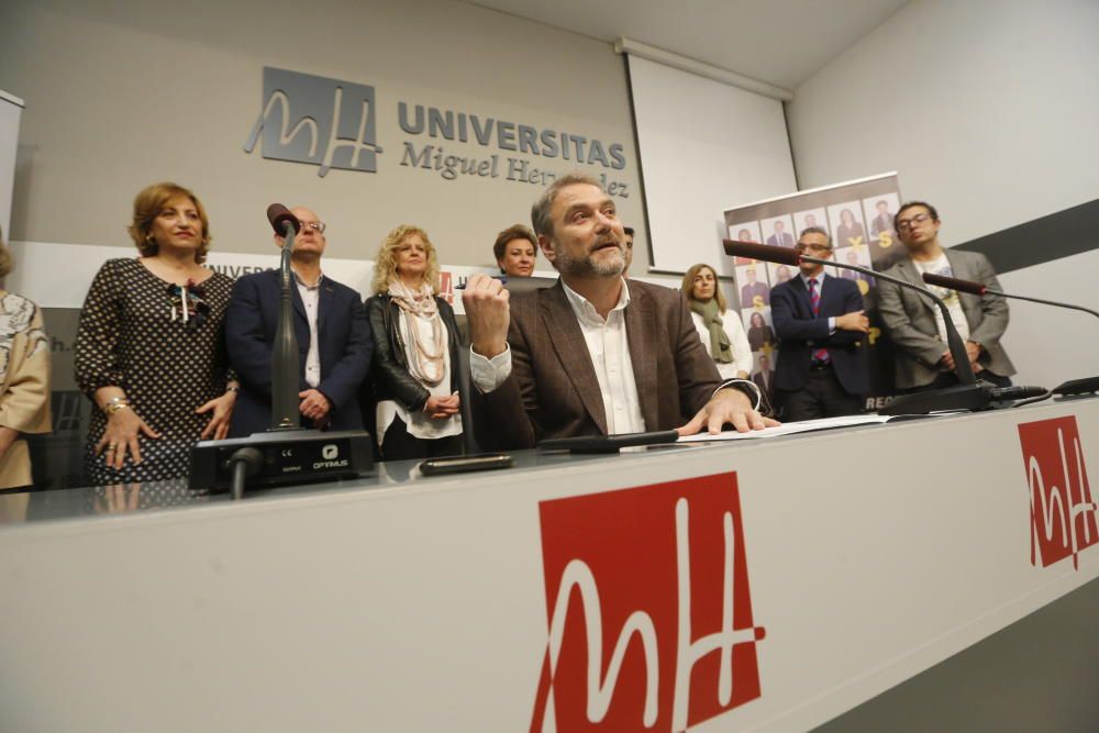 Primer acto del nuevo rector de la UMH