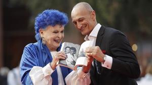 lmmarco50540868 actress lucia bose arrives on the red carpet flanked by robe191024130854