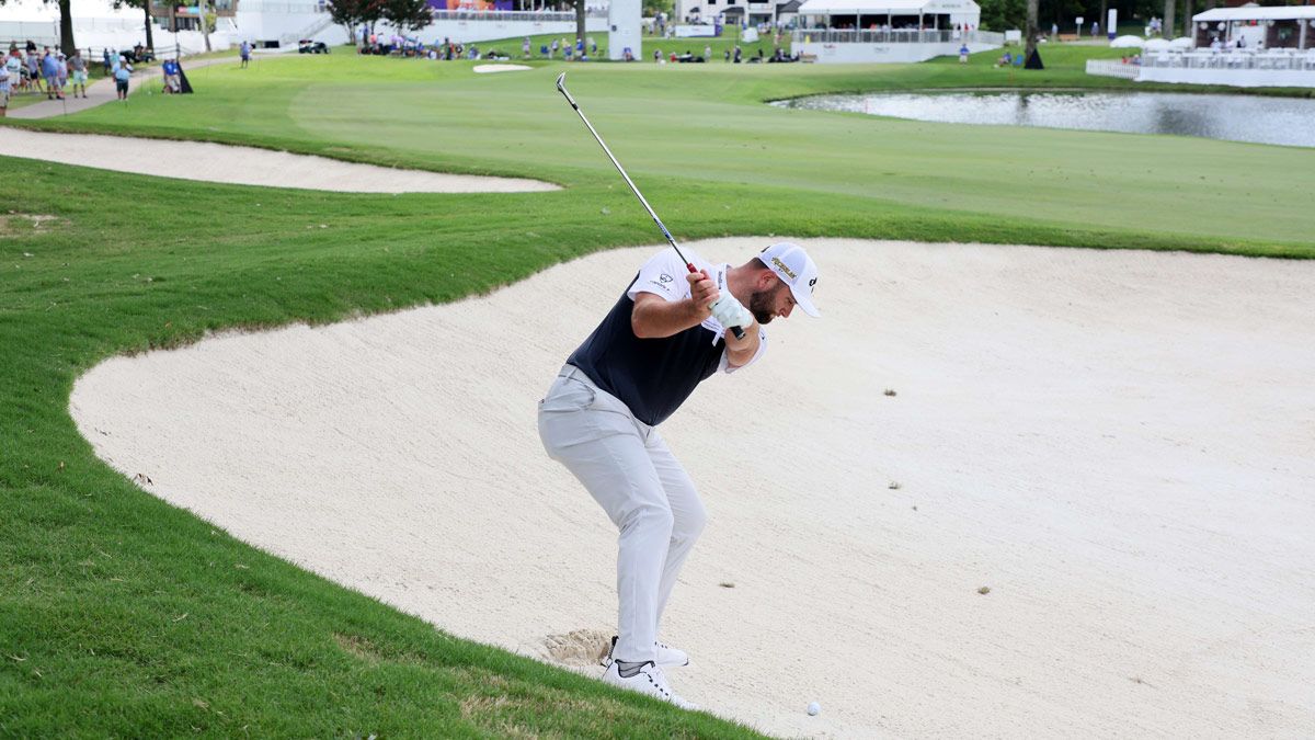 Rahm, durante la FedEx Cup de golf