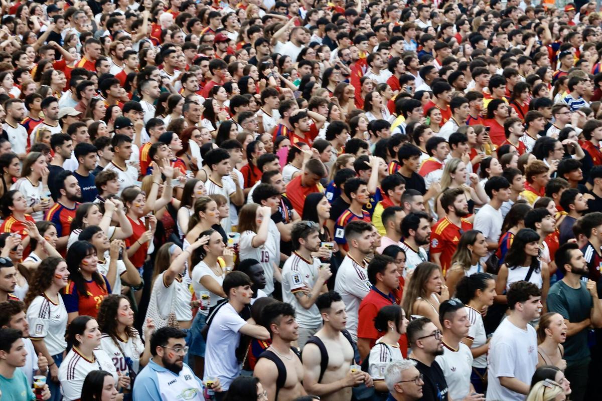 Así se vivió el partido de España contra Francia en Gijón Así se vivió el partido de España contra Francia en Gijón