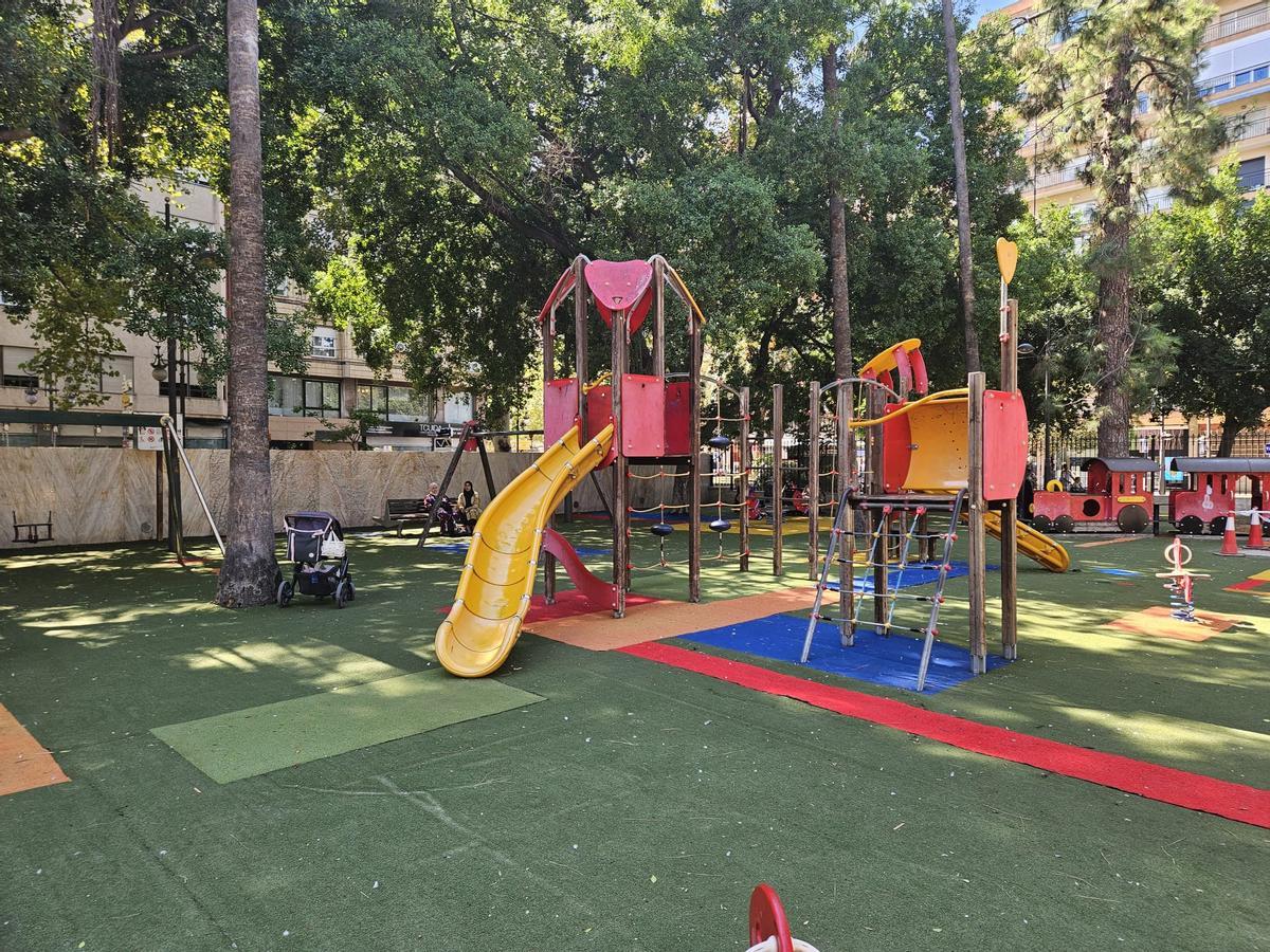 El parque de la Glorieta Gabriel Miró, que será reformado.