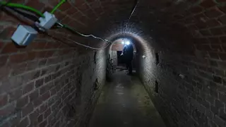 El refugio antiaéreo en el Retiro que se utilizó para cultivar champiñones