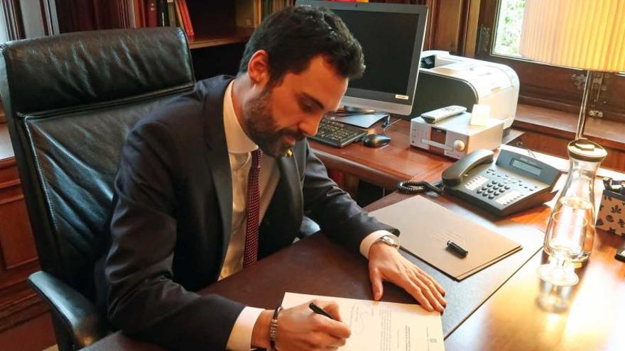 El president del Parlament de Catalunya, Roger Torrent.