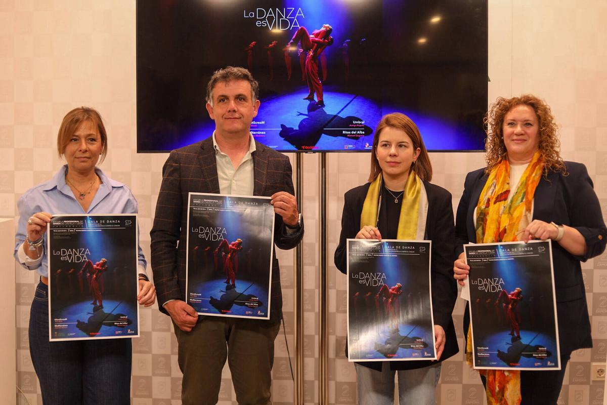 Inmaculada Hernández, Ramiro Silva, Laura Huertos y Noemí García.