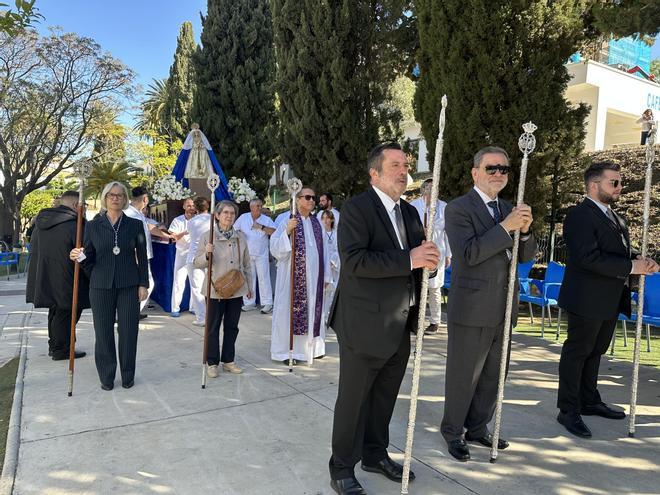 Procesión en el centro asistencial San Juan de Dios