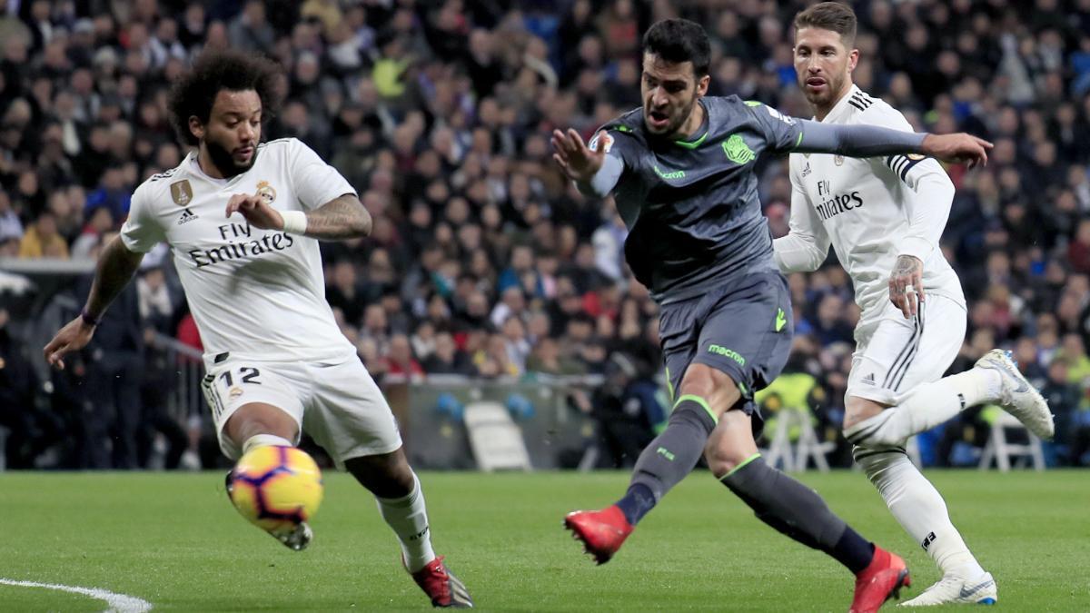 Mikel Merino, en una imagen de archivo ante el Real Madrid