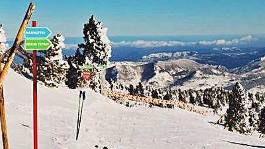 Una de les pistes de l&#039;estació d&#039;esquí de Puigbalador, que es reobrirà