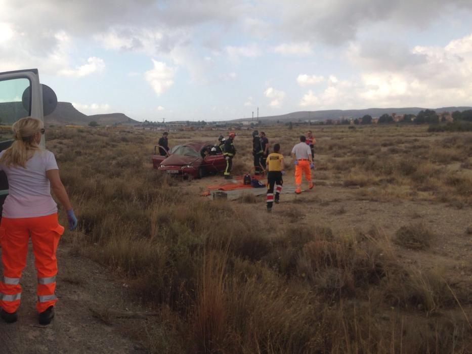 Herido en un accidente de coche en Alicante