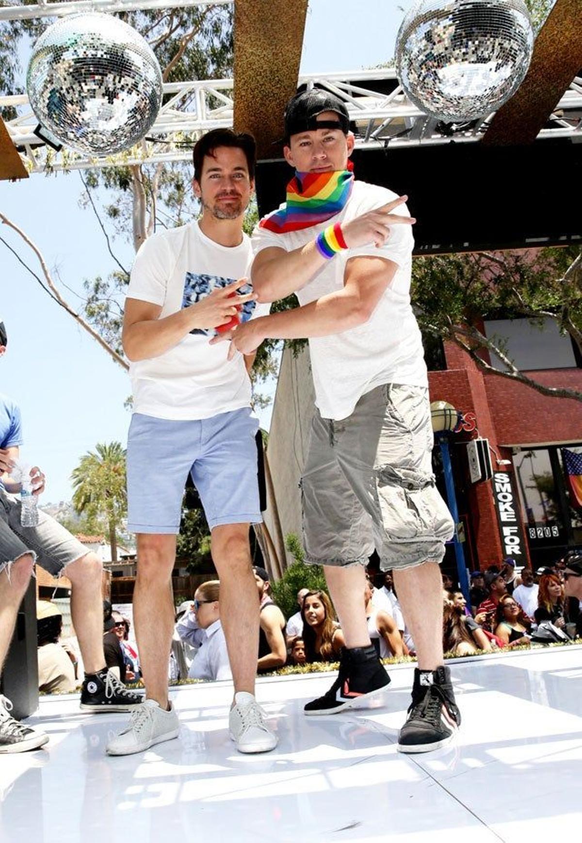 Matt Bomer y Channing Tatum van juntos al desfile del Orgullo en West Hollywood