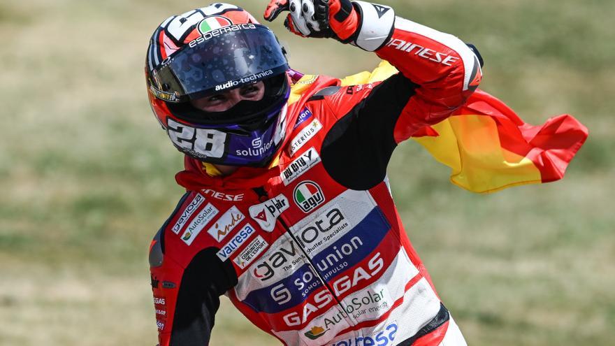 Izan Guevara, ganador de Moto3 2022 en el circuito de Sachsenring