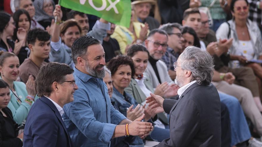 Santiago Abascal, presidente de Vox, visita Las Palmas de Gran Canaria