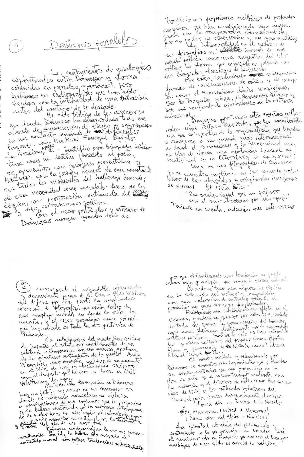 Prólogo que escribió César Manrique para un libro de Pepe Dámaso que no llegó a publicarse.