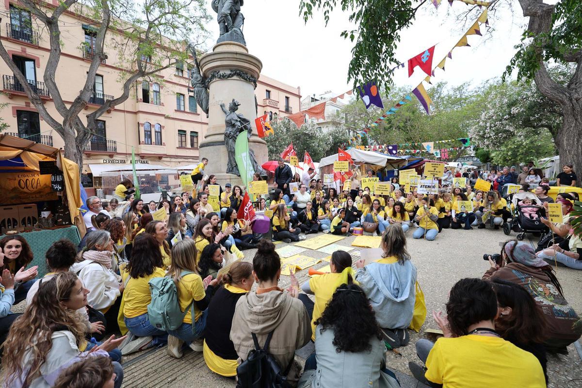 Protesta de las educadoras de Infantil de 0 a 3 años en Ibiza