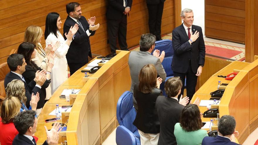 Rueda, elegido presidente de la Xunta con los votos del PP