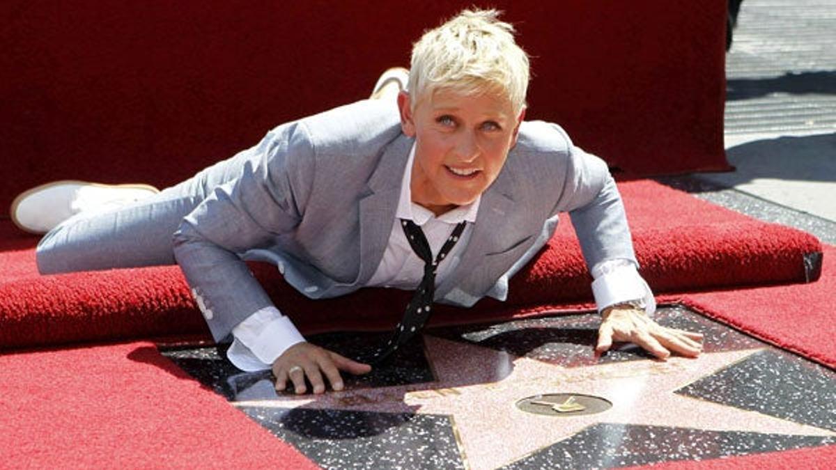 Ellen DeGeneres recibe su estrella en el Paseo de la Fama