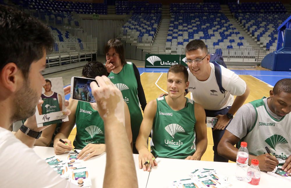 El Unicaja abre su entrenamiento al público