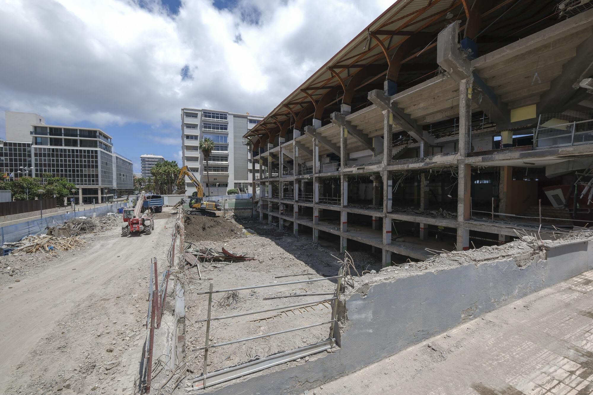 Estado de las obras de demolición del Centro Insular de Deportes