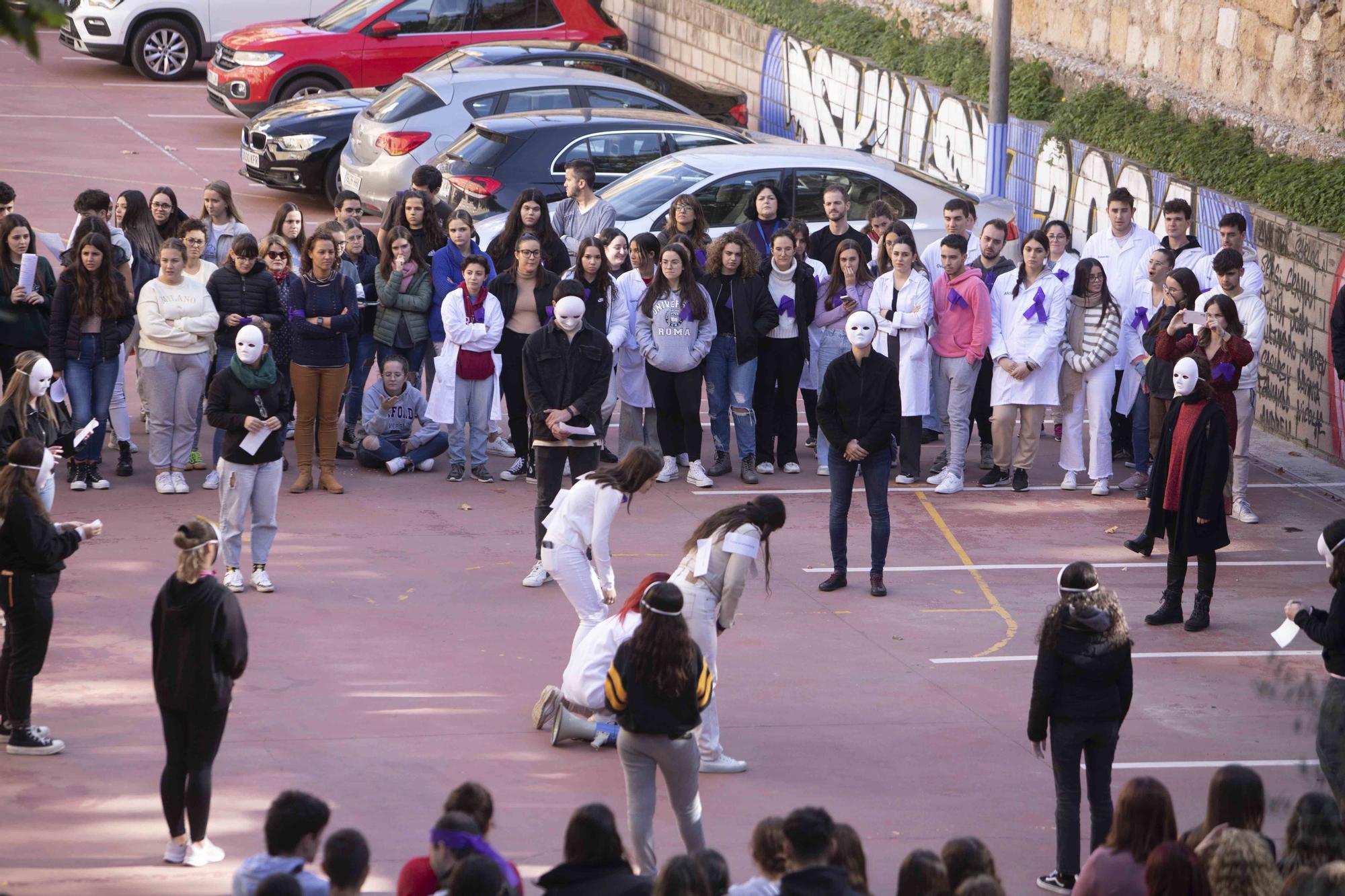 Una performance para visibilizar la lucha contra la violencia machista