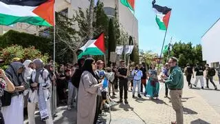 La acampada en apoyo a Palestina se revuelve contra la Universidad de Alicante