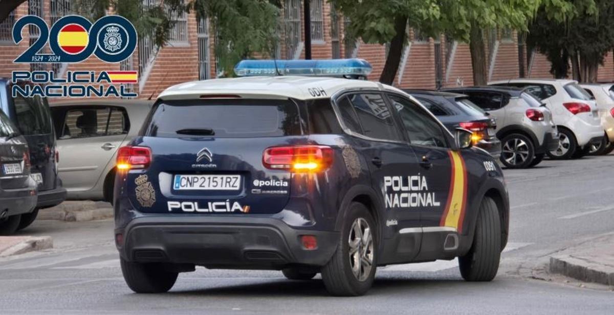 Vehículo de la Policía Nacional.