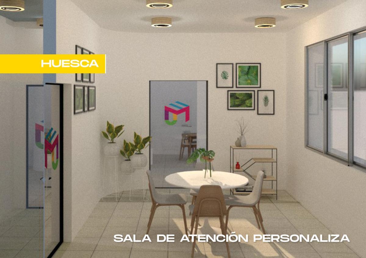 Infografía de la sala de atención personalizada del centro de Huesca