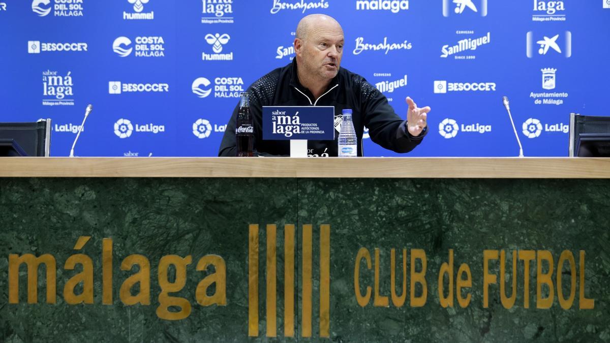 Pepe Mel, entrenador del Málaga CF.