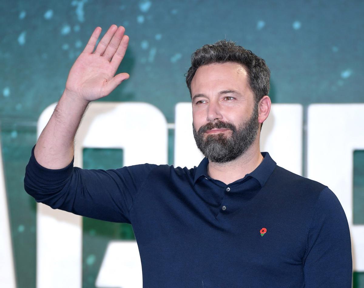 LONDON, ENGLAND - NOVEMBER 04:  Ben Affleck attends the ’Justice League’ photocall at The College on November 4, 2017 in London, England.  (Photo by Karwai Tang/WireImage)