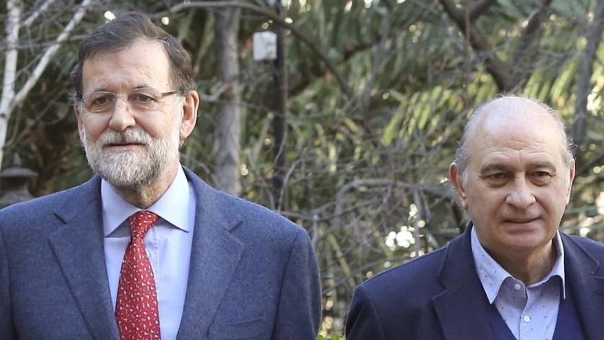 Mariano Rajoy y Jorge Fernández Díaz.