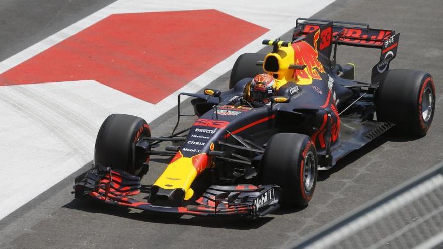 Max Verstappen, en el circuito de Bakú.