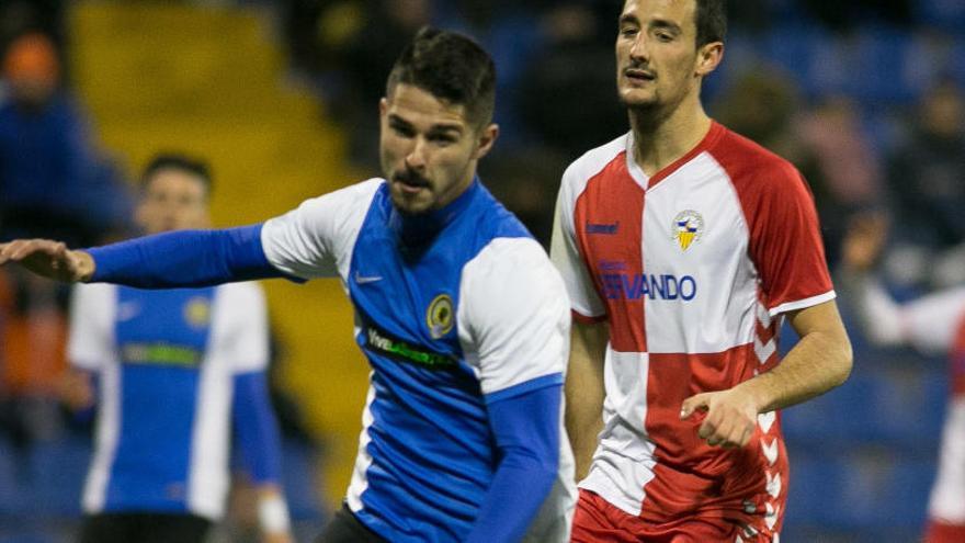 Juan Delgado, durante un partido en el Rico Pérez