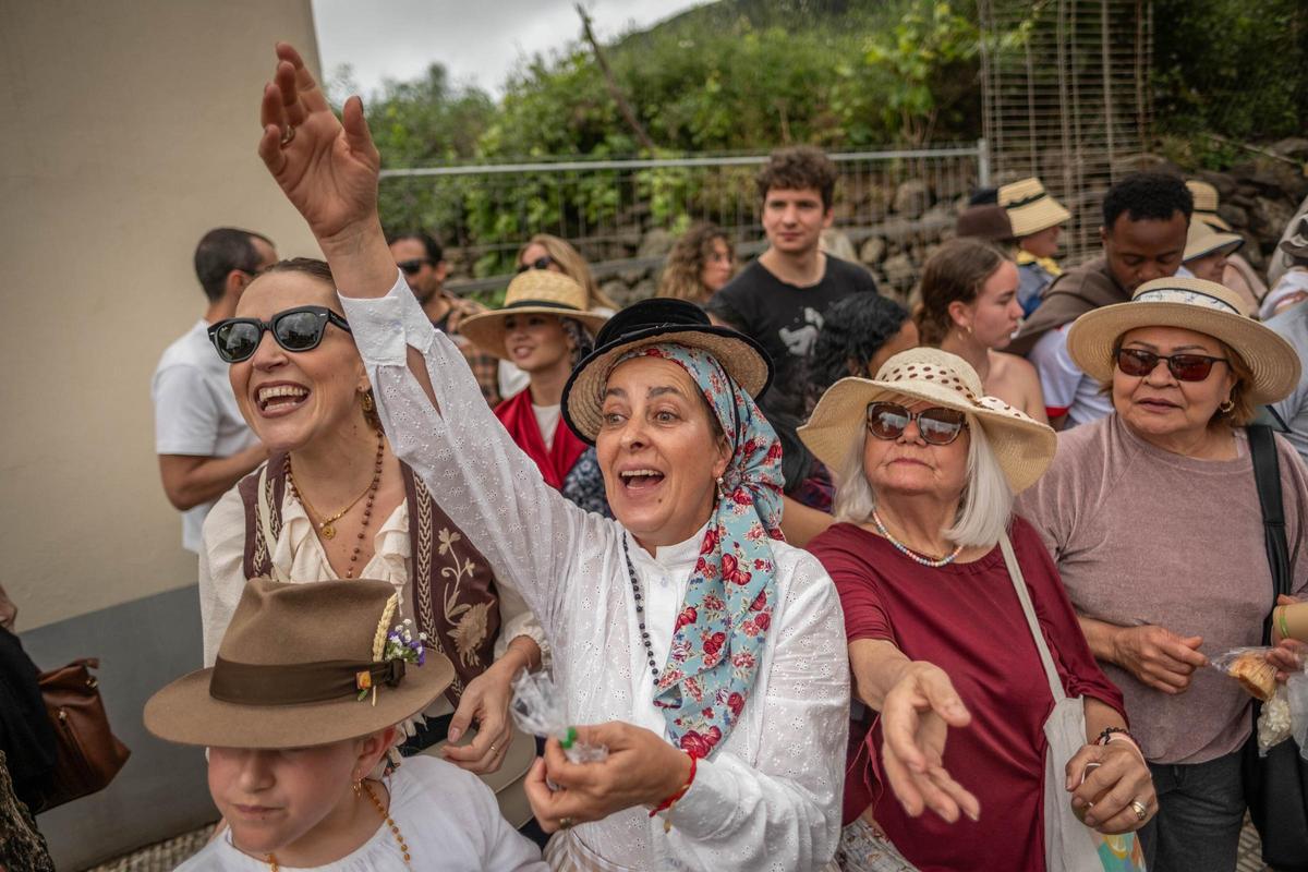 Algunos de los asistentes a la romería de San Marcos.