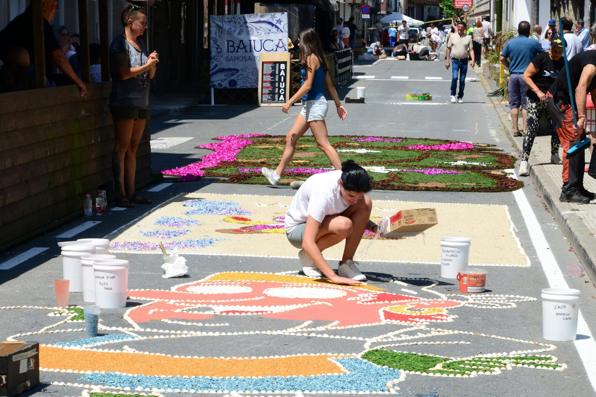 La fiesta de las alfombras florales del Corpus en Bueu (III)