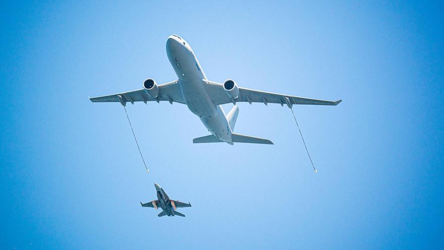 Los aviones de las Fuerzas Armadas ya surcan los cielos de Vigo